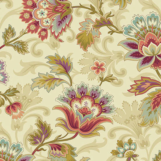 Edyta Sitar Dahlia Canterbury Dawn A1372L Quilt Fabric - Perfect for Quilting, Sewing Projects & Home Decor