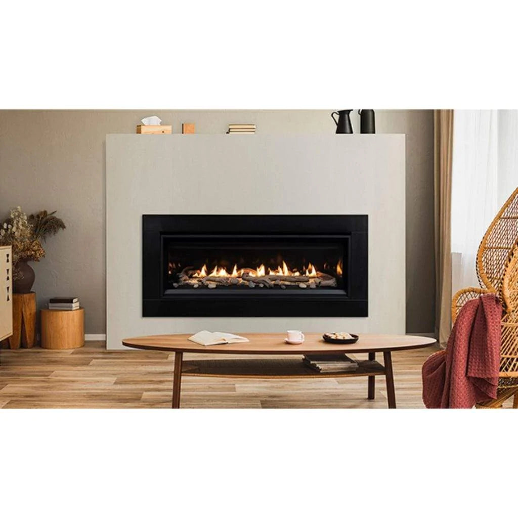 55 Inch Contemporary Linear Direct Vent Gas Fireplace - DRL3555 - Modern Home Heating Solution for Living Rooms & Bedrooms