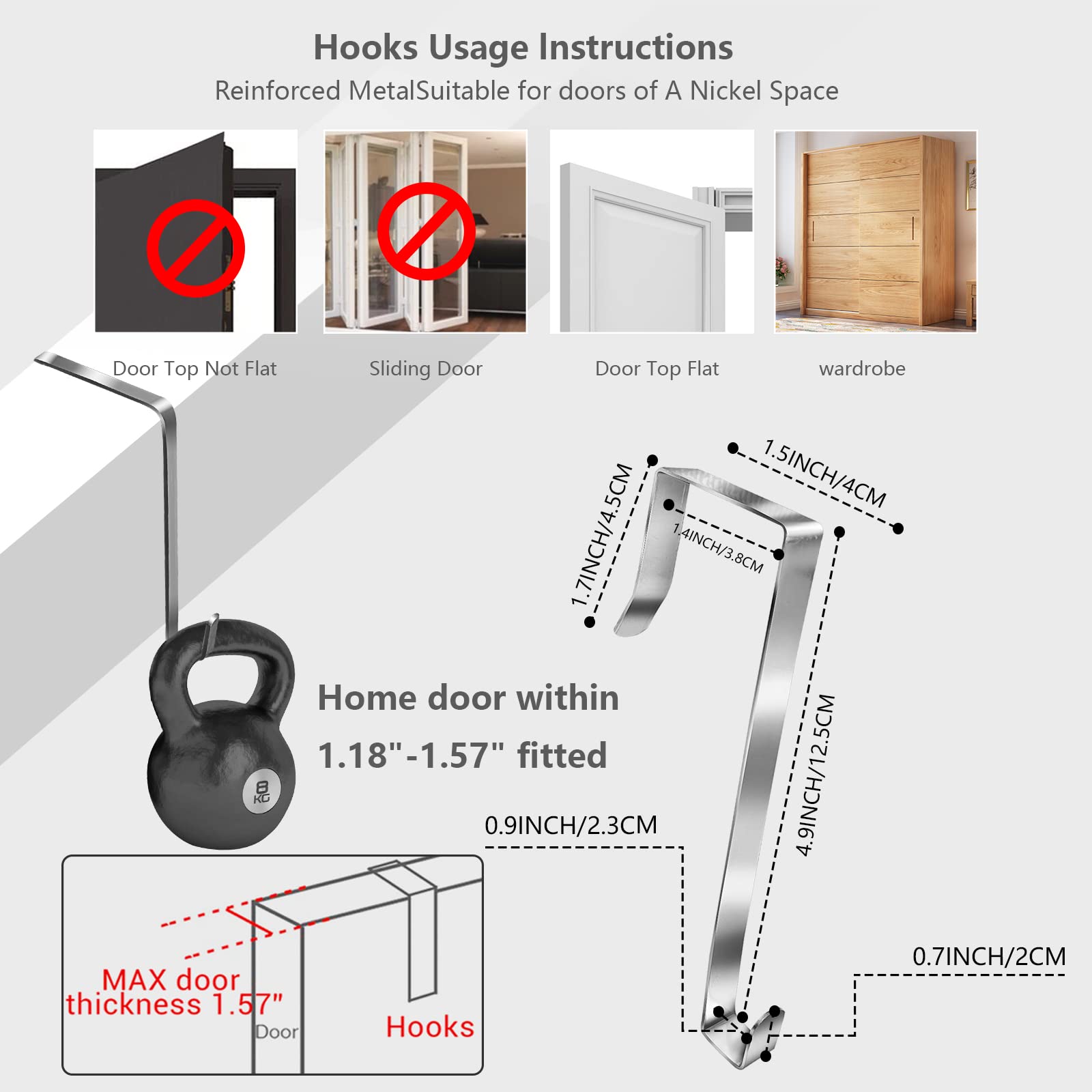 1 Pack Over the Door Organizer with Side Pockets - 5 Shelf Hanging Storage with Clear Window for Diapers, Toys & Essentials - Perfect for Nursery, Baby Room, Bathroom, Closet & Pantry Organization - Space Saving Solution for Home & Office Use