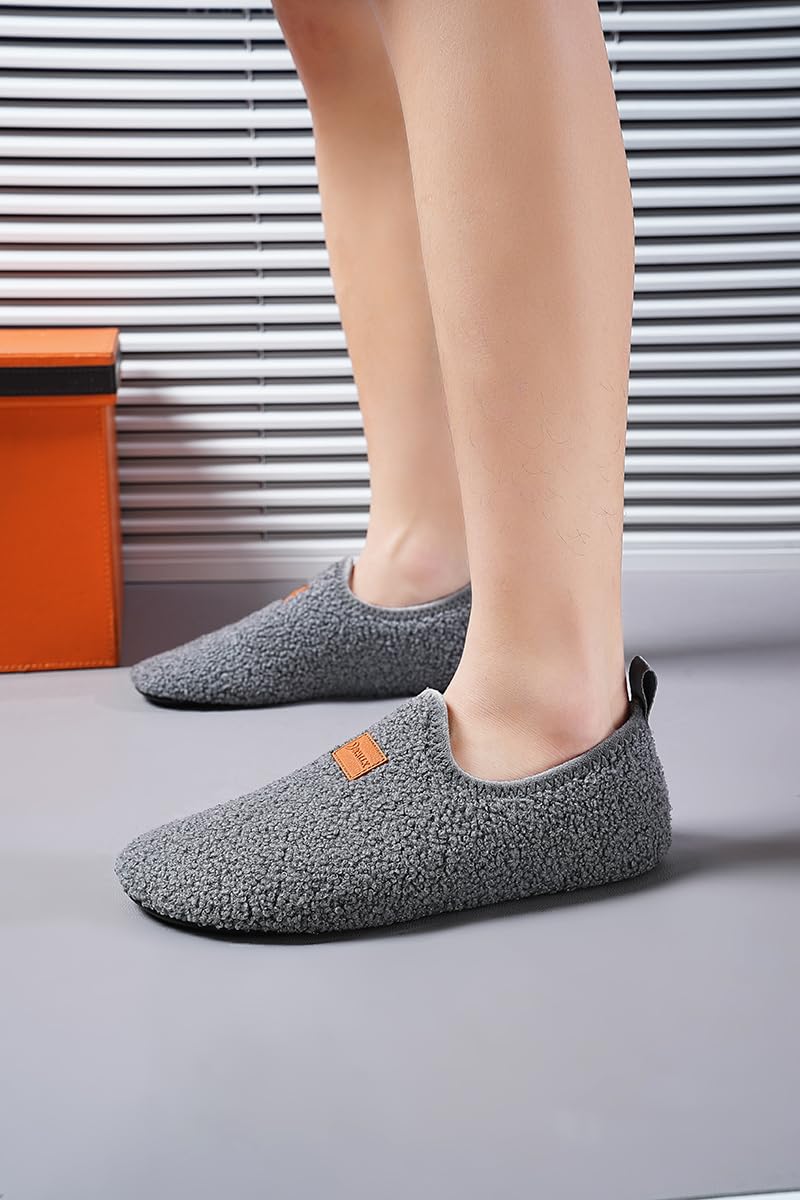 Non-Slip Lightweight Indoor House Slippers for Women & Men - Cozy Home Shoes with Anti-Skid Grip for Comfortable Lounging, Relaxing & Cold Floors