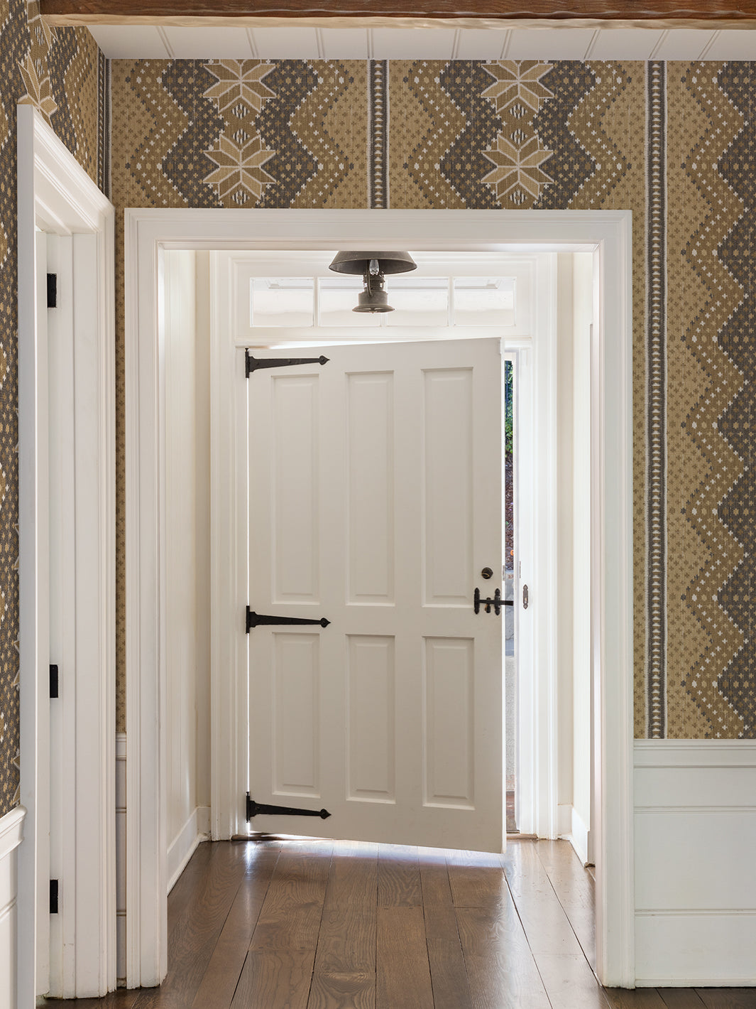 Nathan Turner Northstar Blanket Wallpaper in Gold - Elegant Home Decor for Living Room & Bedroom