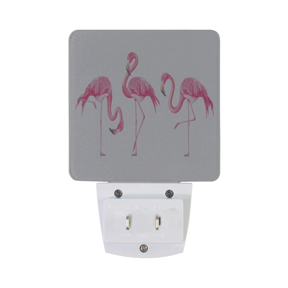 Vikko 2 Pack Pink Flamingo LED Night Light with Dusk to Dawn Sensor - Cute Plug-in Lamp for Kids & Adults - Perfect for Bedroom, Nursery, Living Room, Hallway, Bathroom - Energy Efficient Home Decor Nightlight