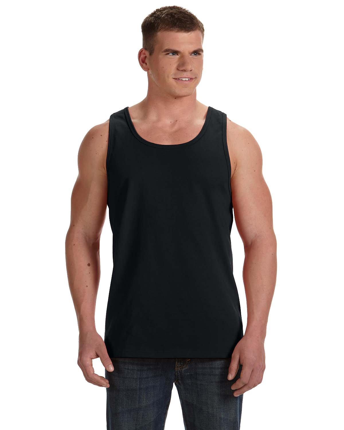 Fruit of the Loom 100% Heavy Cotton HD Tank Top for Men - Soft Breathable Undershirt for Workout, Gym & Everyday Wear