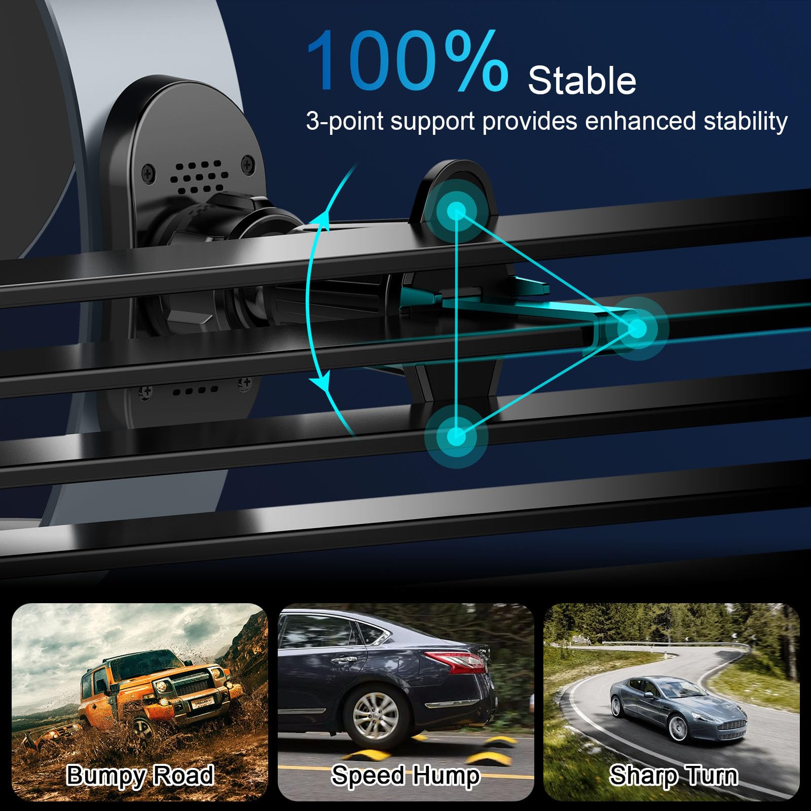 2024 Upgraded 18W Magsafe Car Mount Charger - 2-in-1 Wireless Fast Charging for iPhone 16/15/14/13/Apple Watch (Vent Fit) | Perfect for Commuting, Road Trips & Hands-Free Navigation