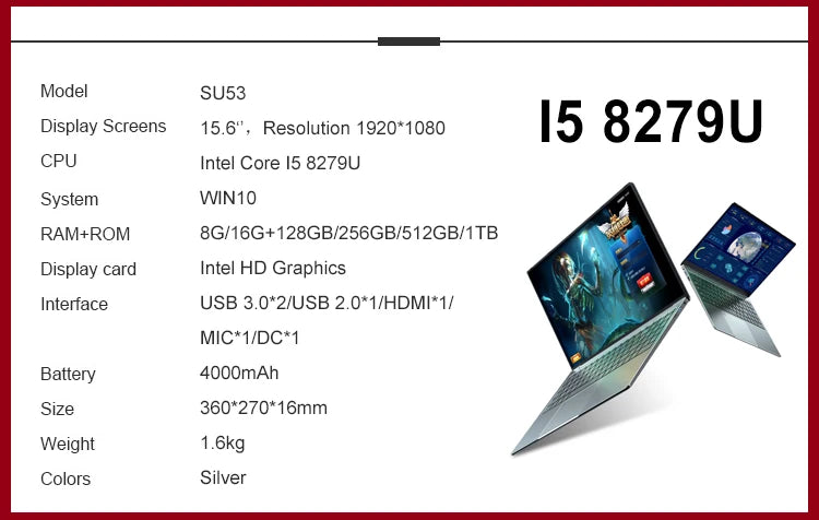 Intel Core i5-10210U & Celeron Laptop Processor - High Performance CPU for Business Laptops, Ultrabooks & Home Office Computers - Ideal for Remote Work, Online Learning & Everyday Computing