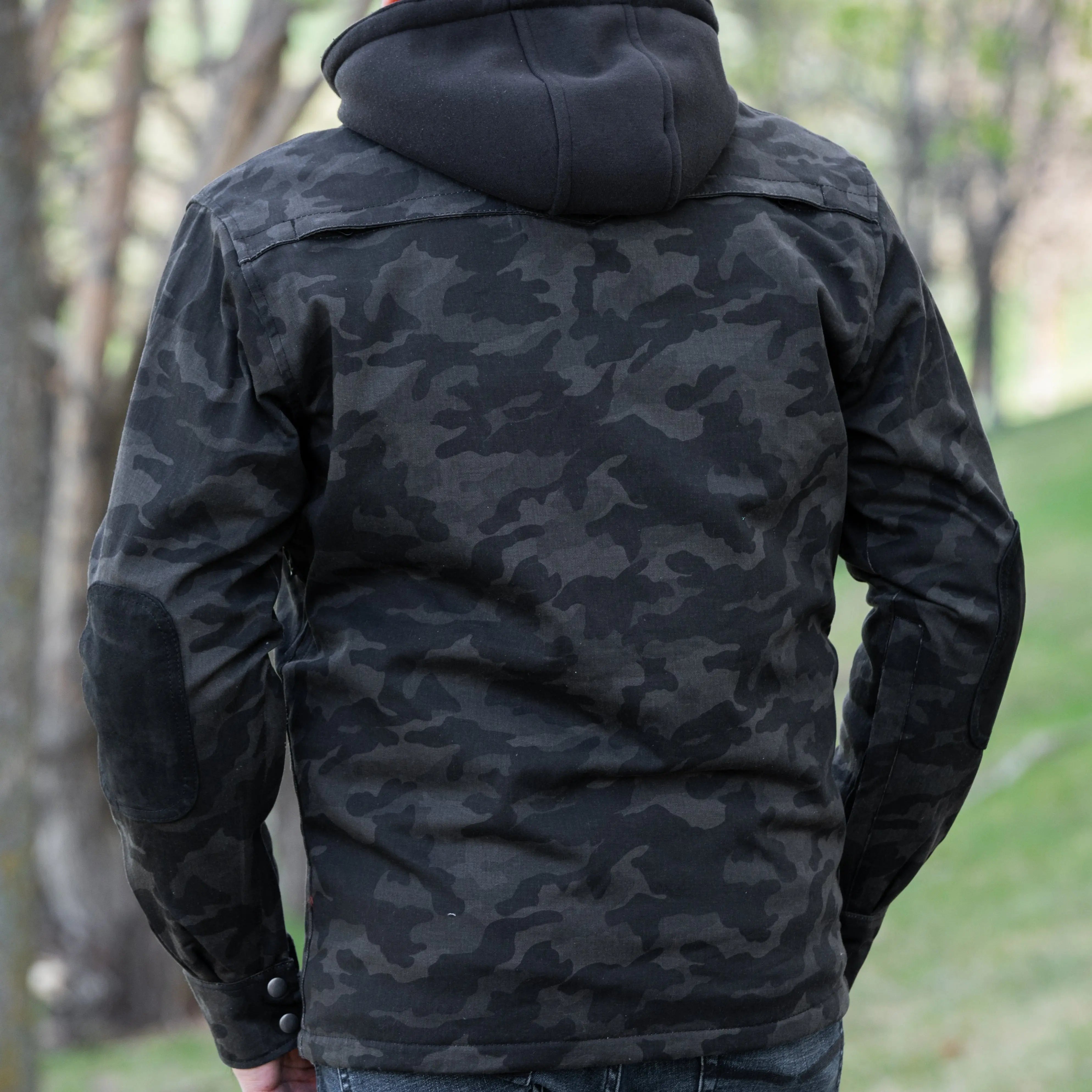 Men's Armored Biker Shirt with CE Level 2 Protection - Motorcycle Riding Gear for Safety & Comfort - Perfect for Street Biking & Long-Distance Tours