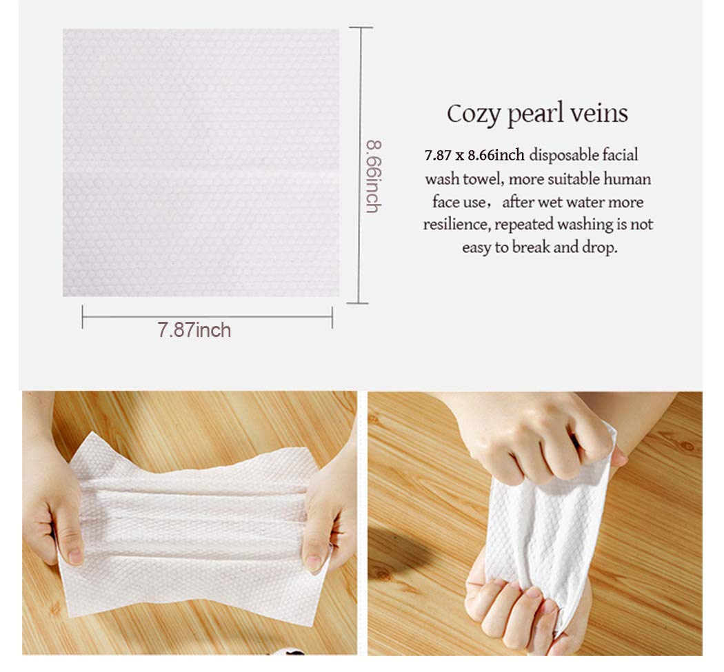 1 Roll of 100% Pure Cotton Makeup Remover Pads - Soft Disposable Facial Cleansing Cotton Rounds for Makeup Removal, Toner Application & Skincare (White) - Perfect for Travel, Daily Use & Sensitive Skin