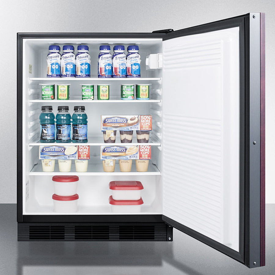 Accucold 24-Inch Wide Built-In All Refrigerator with Integrated Door Frame FF7BKBIIF - Perfect for Modern Kitchens & Open-Concept Living Spaces