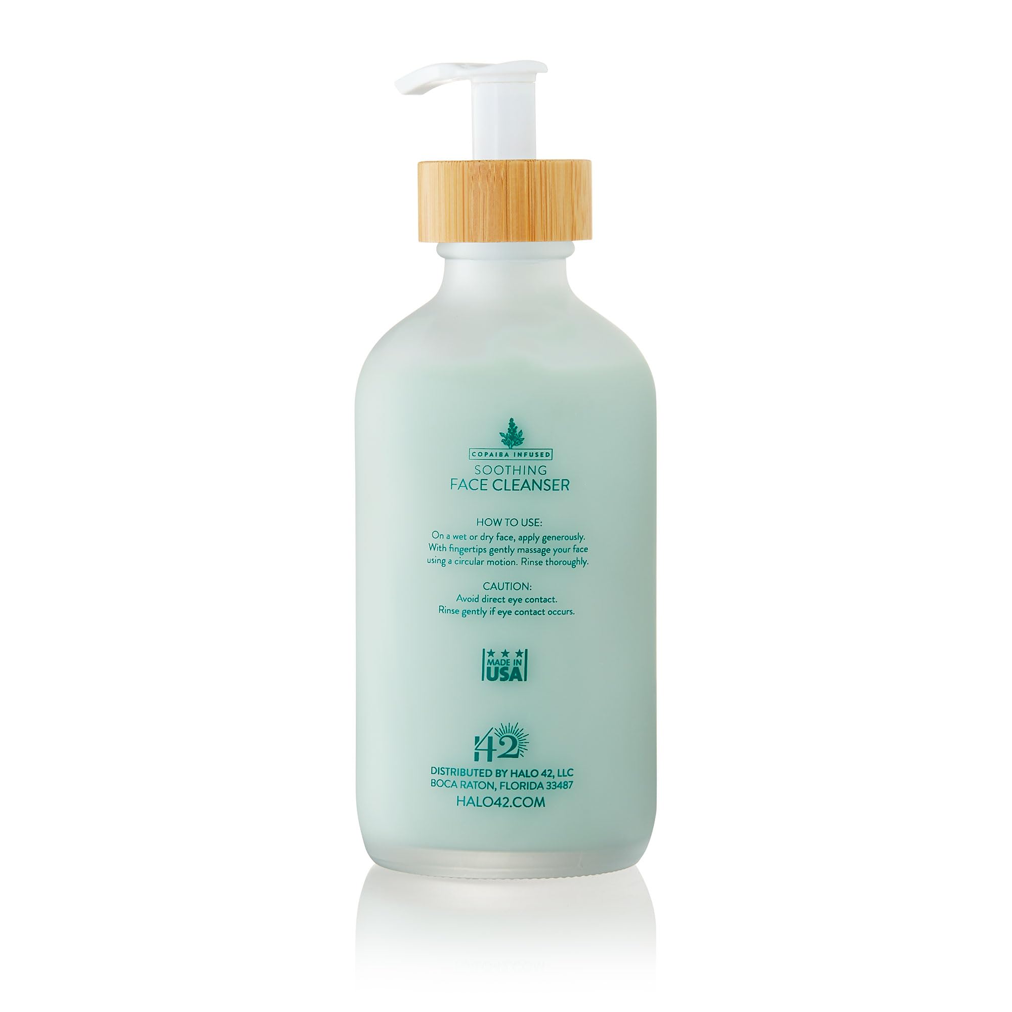 Soothing Hydrating Face Cleanser for Sensitive Skin | Natural Organic Gentle Facial Wash | Paraben-Free Deep Cleansing Cream | All Skin Types | 4.2 fl oz | Perfect for Daily Skincare Routine & Travel