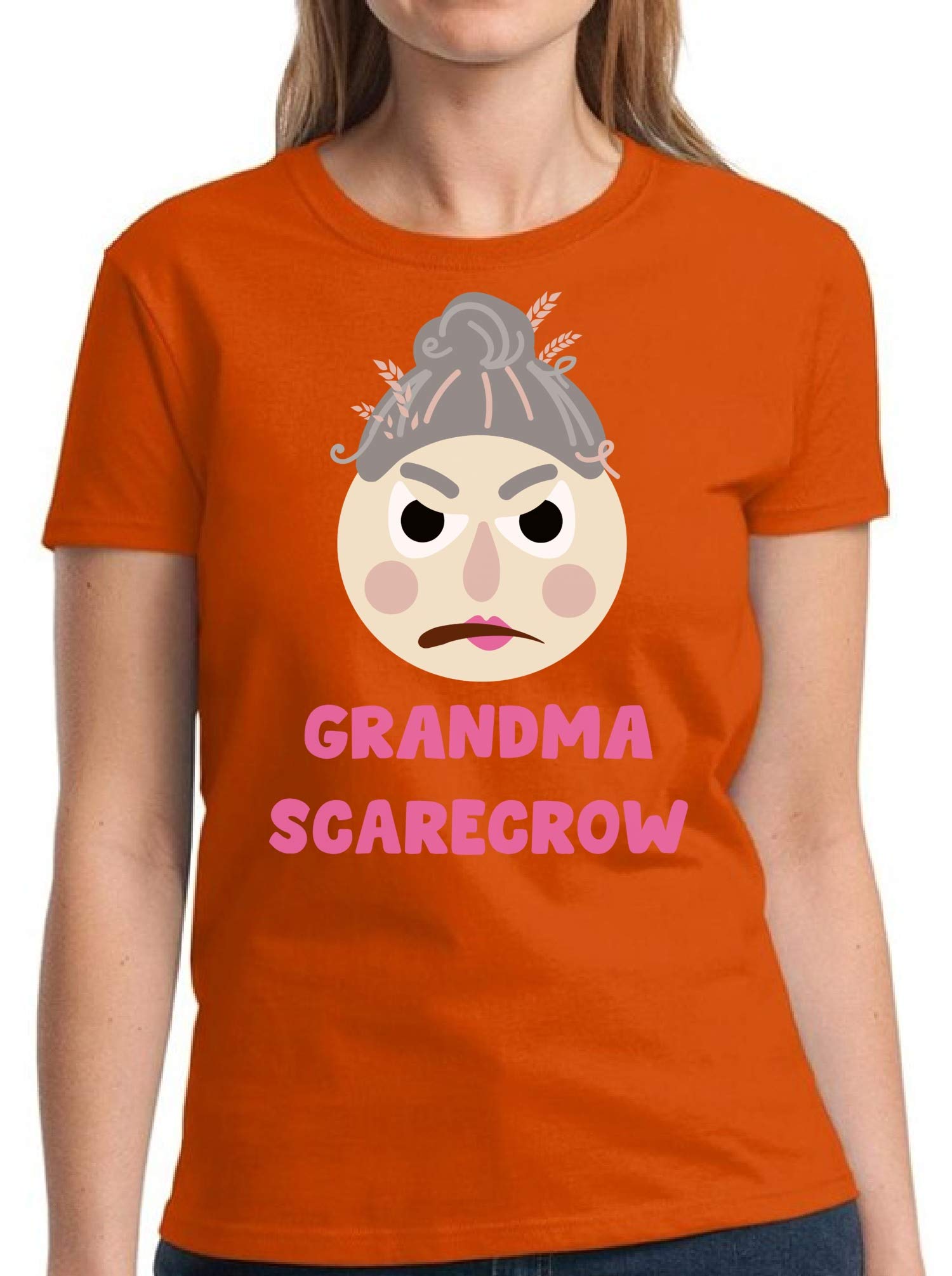 Funny Halloween T-Shirt for Women - Grandma Scarecrow Design | Perfect for Costume Parties, Trick or Treating & Spooky Season Outfits