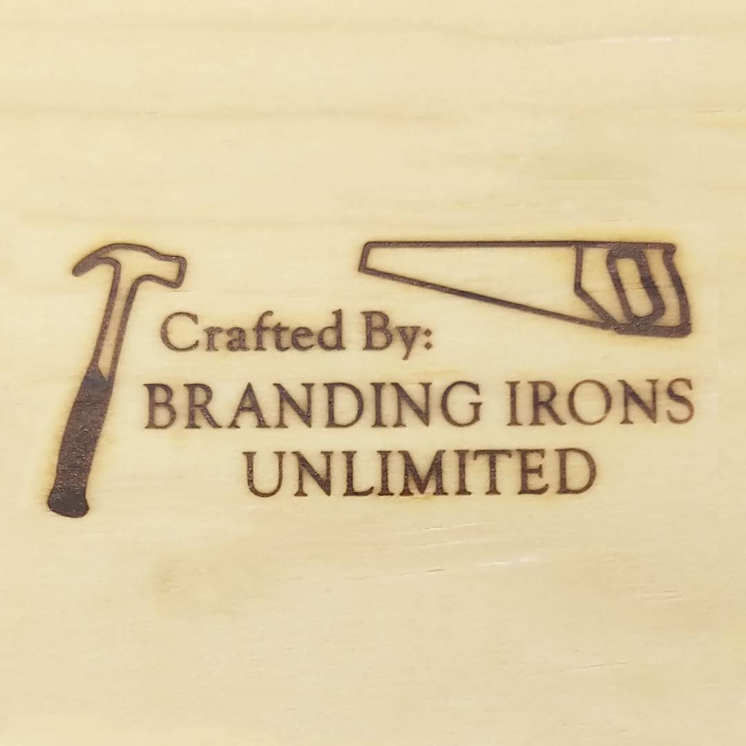 Custom Electric Branding Iron with Personalized Text & Hammer/Saw Design - USA Made - Perfect for Woodworking, Leather Crafting & DIY Projects