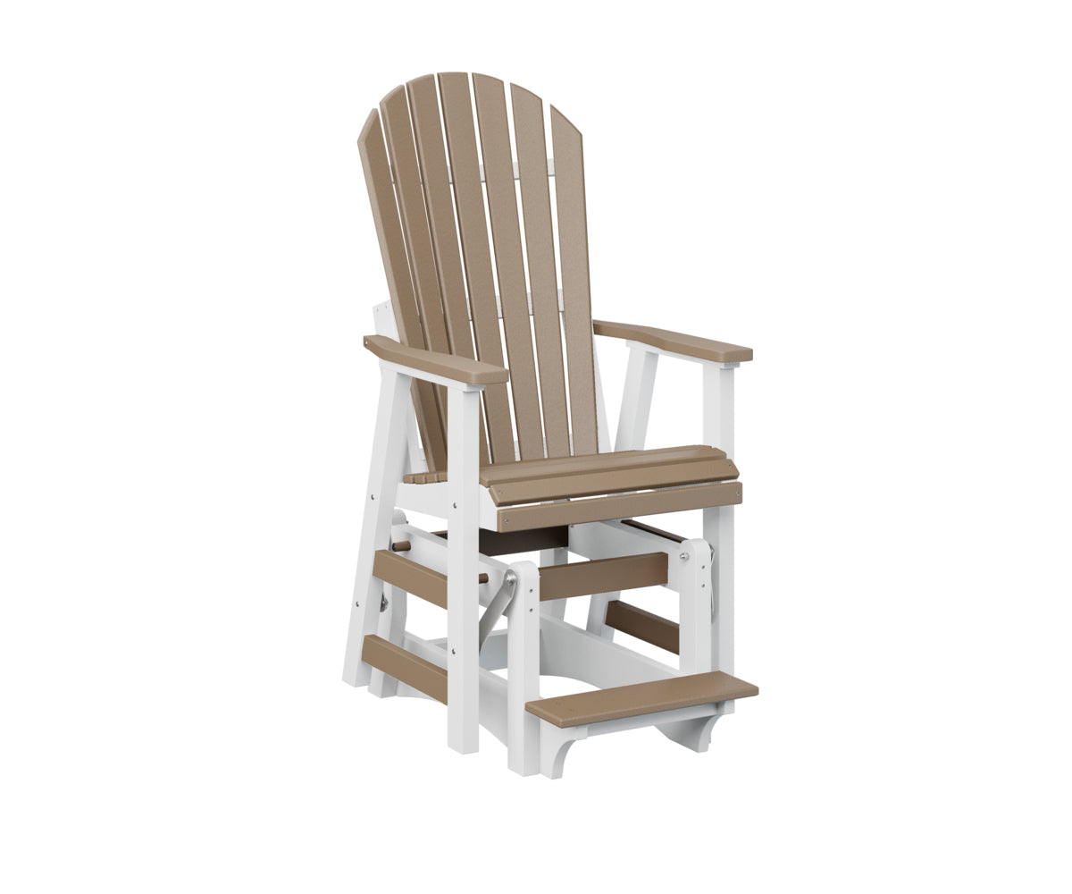 Berlin Gardens Comfo Back Single Counter Glider - Outdoor Patio Bistro Chair with Smooth Gliding Motion, Perfect for Garden, Deck, and Restaurant Use