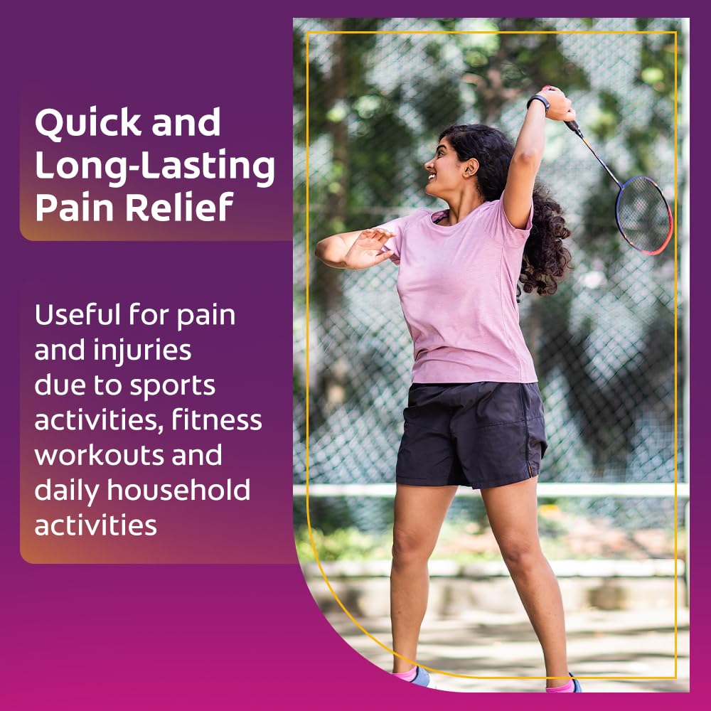 Moov Fast Pain Relief Cream - 30g (Pack of 3) | 100% Natural Ayurvedic Formula for Back Pain, Muscle Pain, Joint & Knee Pain Relief | Sports Injury Recovery Cream for Athletes & Gym Enthusiasts | Perfect for Post-Workout Soreness & Arthritis Discomfort