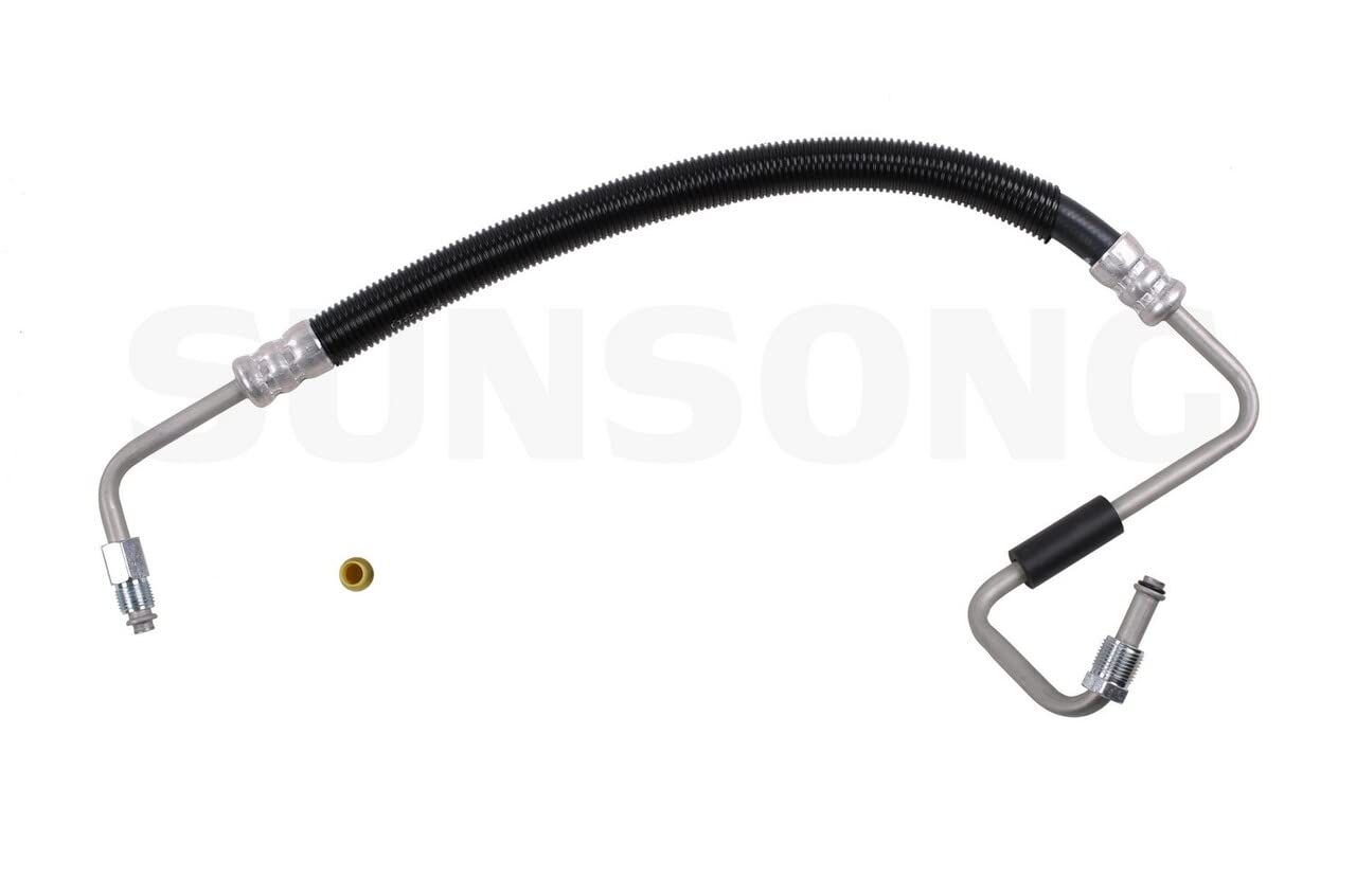 Sunsong 3402892 Power Steering Pressure Line Hose Assembly - High-Quality Replacement for Smooth Steering - Perfect for Chevy, GMC, Ford, Dodge Trucks & SUVs