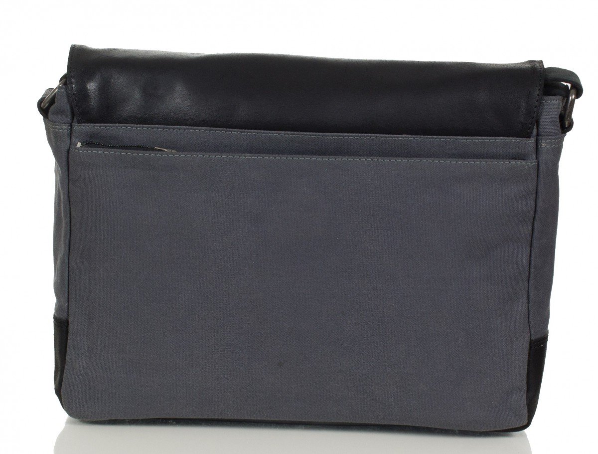 Bugatti Urbano Messenger Bag - 35cm Medium Size in Anthracite - Stylish & Durable Crossbody Bag for Work, Travel & Everyday Use