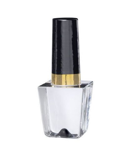 Kosta Boda Black Nail Polish Bottle Sculpture for Home Decor
