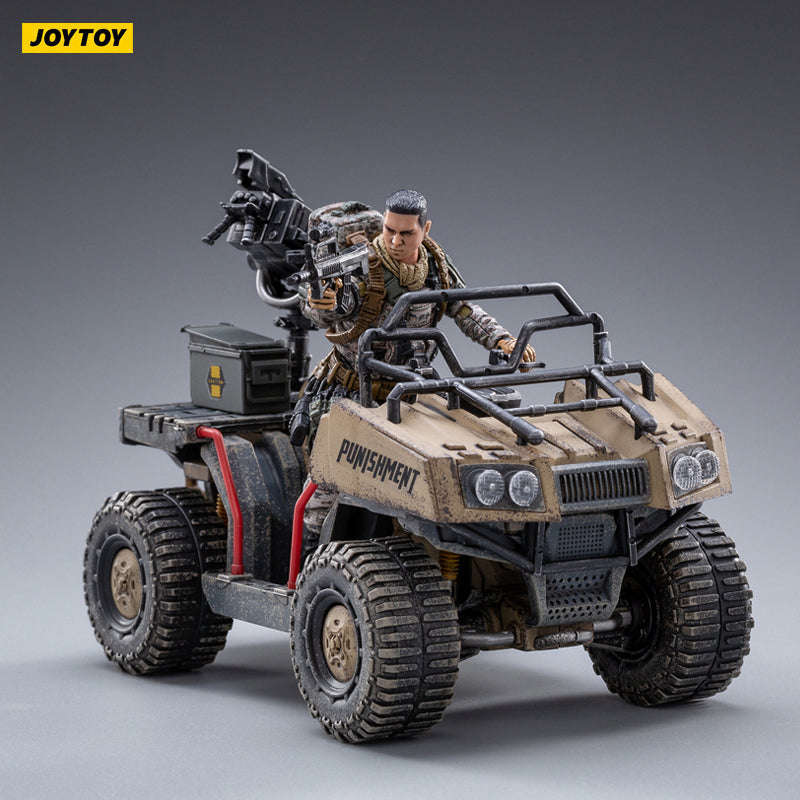JOYTOY 1/18 Scale Wildcat ATV Sand Version Action Figure - Anime Collectible Model Toy for Display & Diorama Scenes | Perfect for Military, Adventure & Sci-Fi Collections
