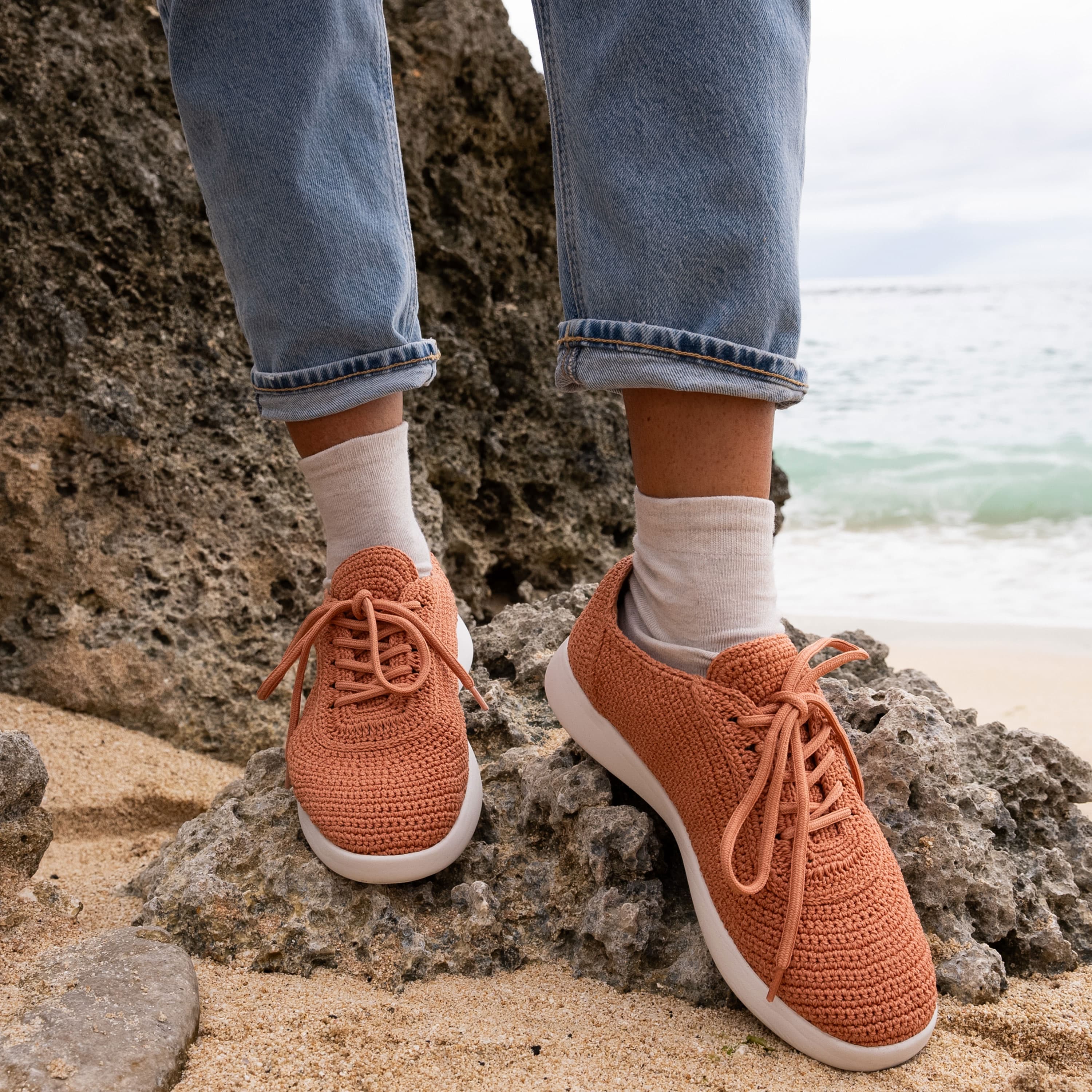 Asha Sneaker - Hand Crochet Women's Casual Shoes | Comfortable & Stylish Slip-On Sneakers for Everyday Wear, Walking, and Light Exercise