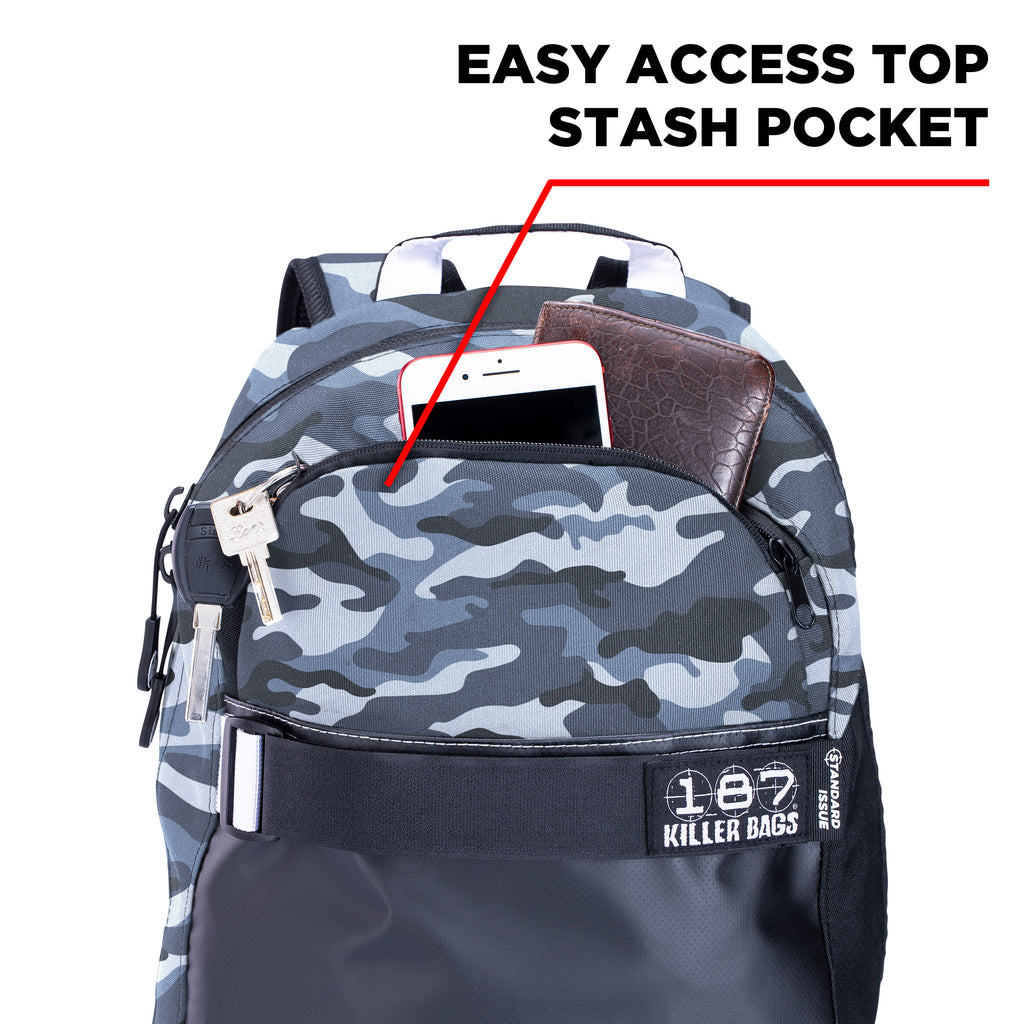 187 Killer Backpack Camo - Tactical Military Style Backpack for Outdoor Adventures, Hiking & Travel | Durable & Waterproof