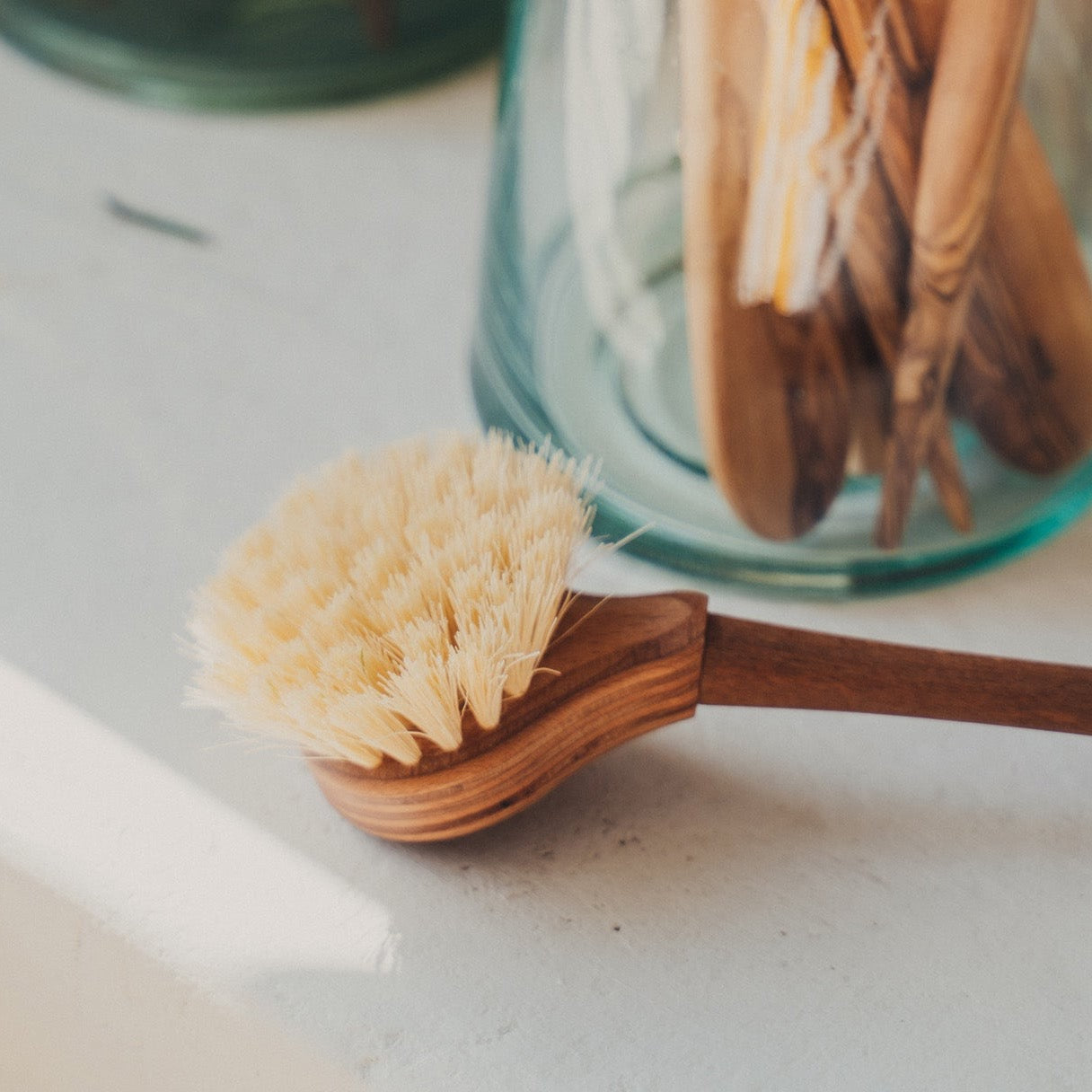Eco-Friendly Tampico Fiber Dish Brush Replacement Head - Durable & Natural Cleaning for Pots, Pans & Dishes - Perfect for Kitchen, Camping & Outdoor Use