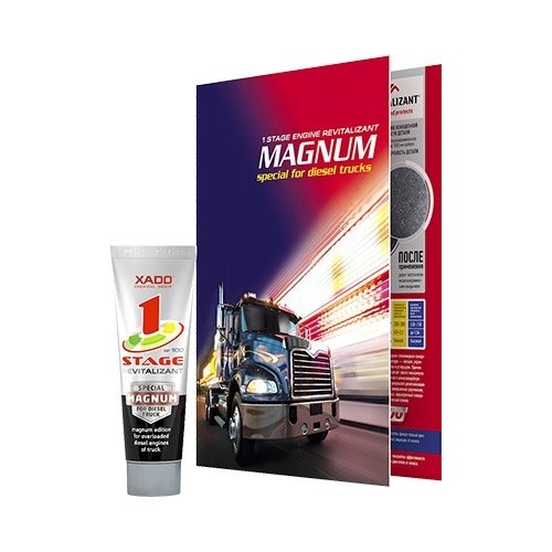XADO 1 Stage Magnum Diesel Engine Oil Additive for Trucks - High Performance Friction Modifier & Wear Protection - Restores Cylinder Compression - Ideal for Heavy Duty Trucks, Commercial Vehicles & Fleet Maintenance