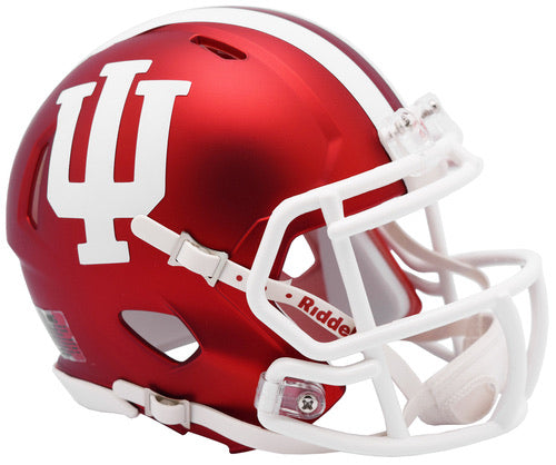 Indiana Hoosiers Riddell Speed Mini Football Helmet - Authentic NCAA Collectible for Fans, Display & Sports Memorabilia Collection - Perfect for Game Day Decor, Man Cave, or Office Display