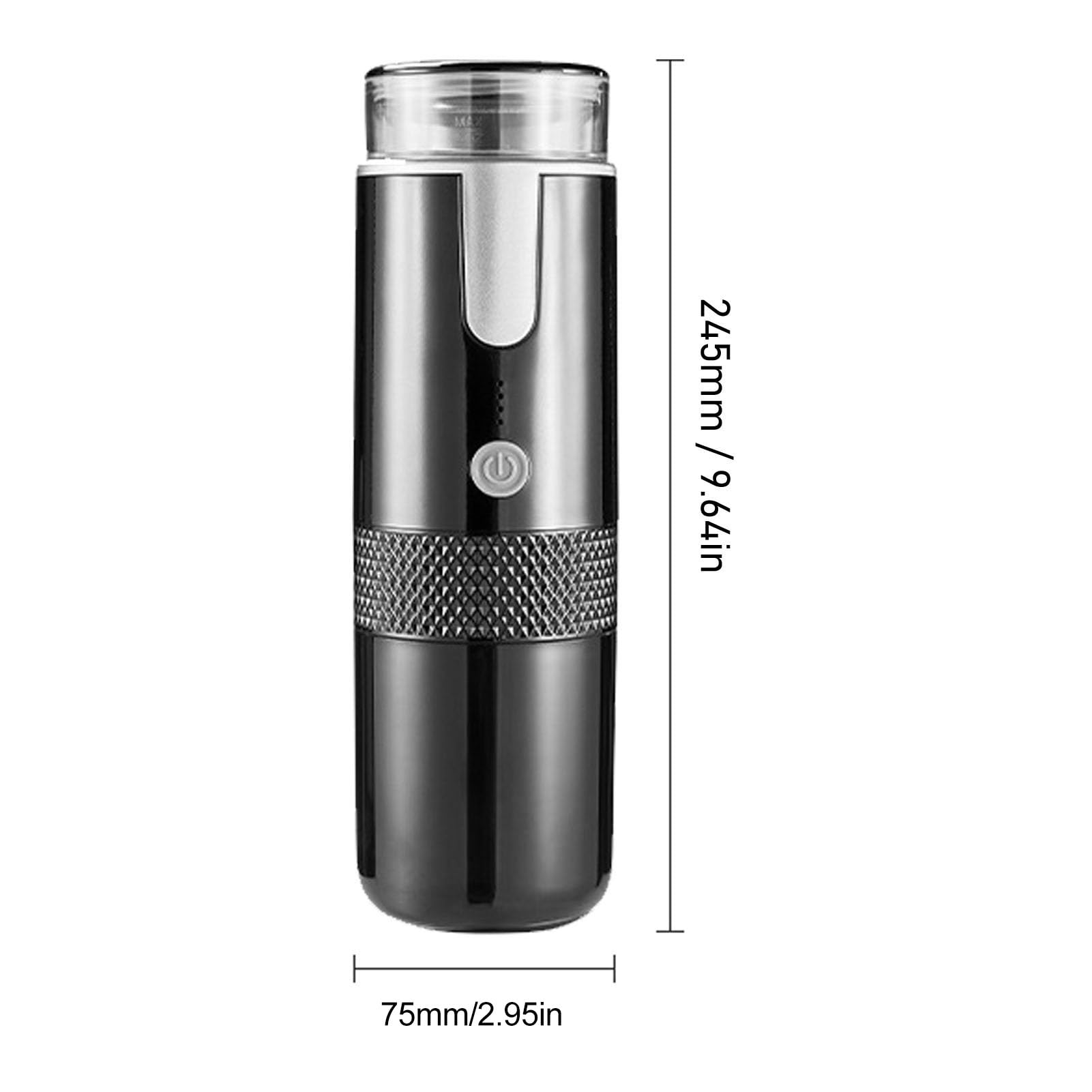 Jiawu Portable Espresso Machine - Mini Handheld Rechargeable Electric Coffee Maker for Travel, Camping & Hiking | Compatible with K-Cups & Ground Coffee | Perfect for Outdoor Adventures, Office Use & Home Brewing
