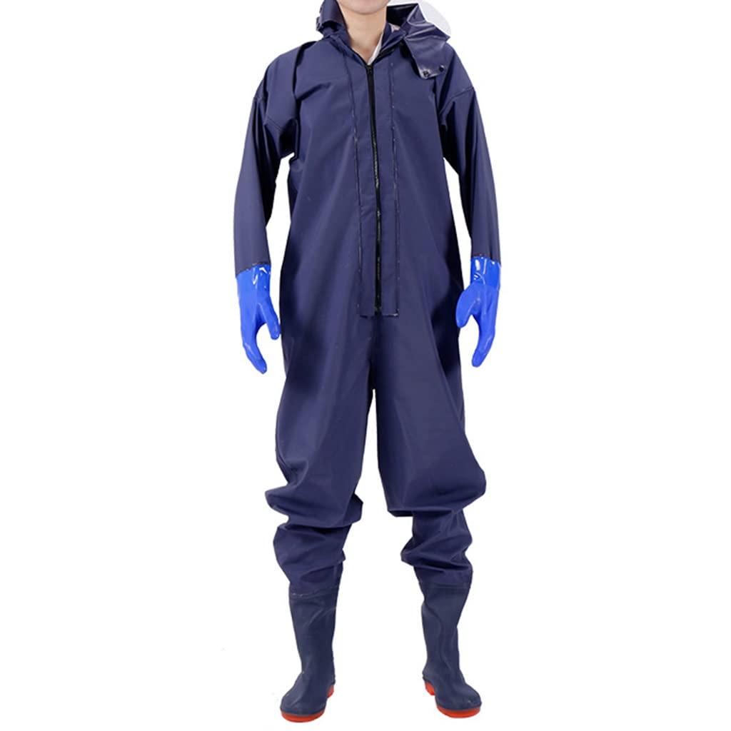 Full Body Wrap Chest Waders with Boots - Waterproof & Breathable Fishing Waders for Men & Women - Seam Sealed Bootfoot Design - Ideal for Fly Fishing, Duck Hunting & Outdoor Water Activities