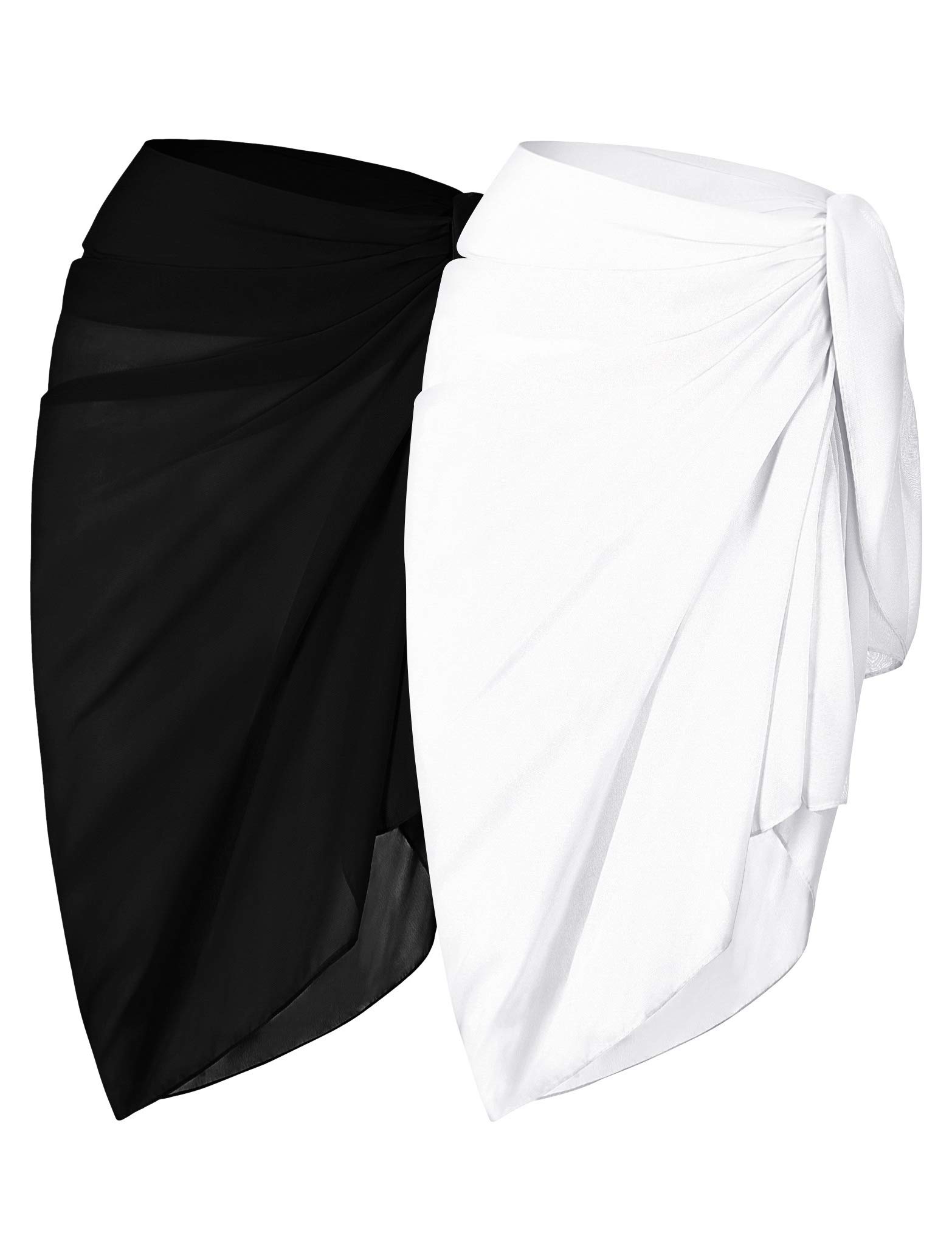 Stylish Chiffon Beach Cover Up Sarong Dress for Women - Lightweight & Flowy Summer Pareo Wrap - Perfect for Pool, Beach, and Vacation Outfits
