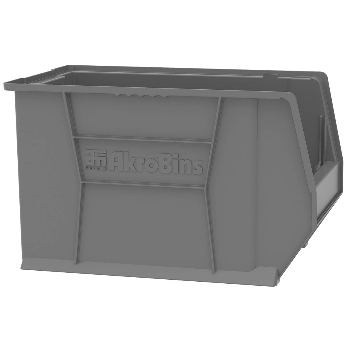Akro-Mils 30282 Large Stackable Plastic Storage Bins - 2-Pack Clear Super-Size AkroBins (20