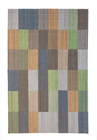 Nanimarquina Blend Handmade Wool Rug - Modern Boho Chic Area Carpet for Living Room, Bedroom & Nursery - Soft & Durable Home Decor