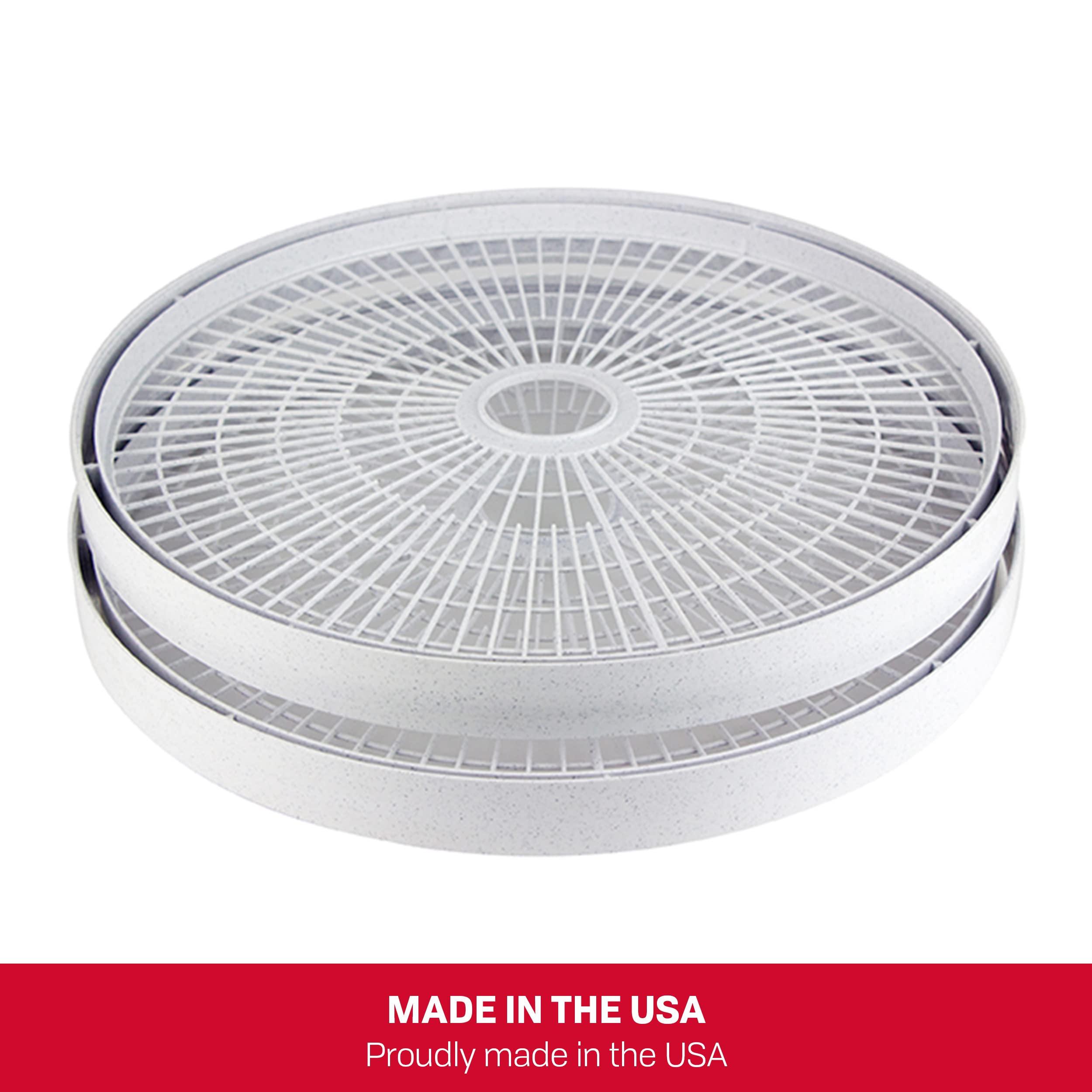 NESCO LT-2SG 13.5-Inch Gray Plastic Add-A-Trays for Food Dehydrators | Extra Drying Space Accessory | Perfect for Fruits, Jerky & Herbs
