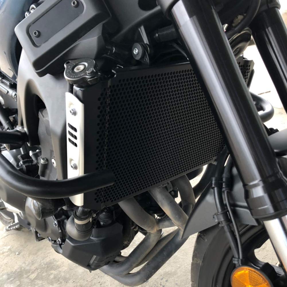 Stainless Steel Radiator Grille Guard Cover Protector for Yamaha FJ-09/MT-09 Motorcycles (2015-2020) - Heavy Duty Radiator Protection for Off-Road & Adventure Riding