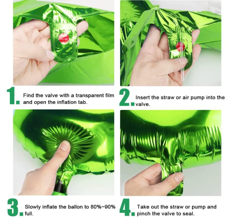 Dinosaur Balloon Jungle Theme Party Decorations - 24pc Set with Large Foil Balloons, Banners & Latex Confetti Balloons for Kids Birthday, Baby Shower & Jurassic Themed Events