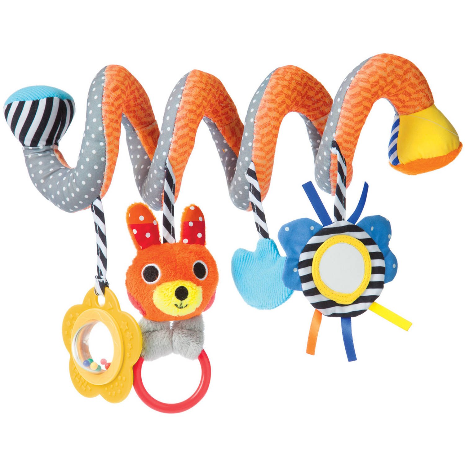 Manhattan Toy Take Along Play Activity Spiral Travel Toy - Interactive Baby Toy for Stroller, Car Seat & Crib - Developmental Sensory Toy for Infants & Toddlers