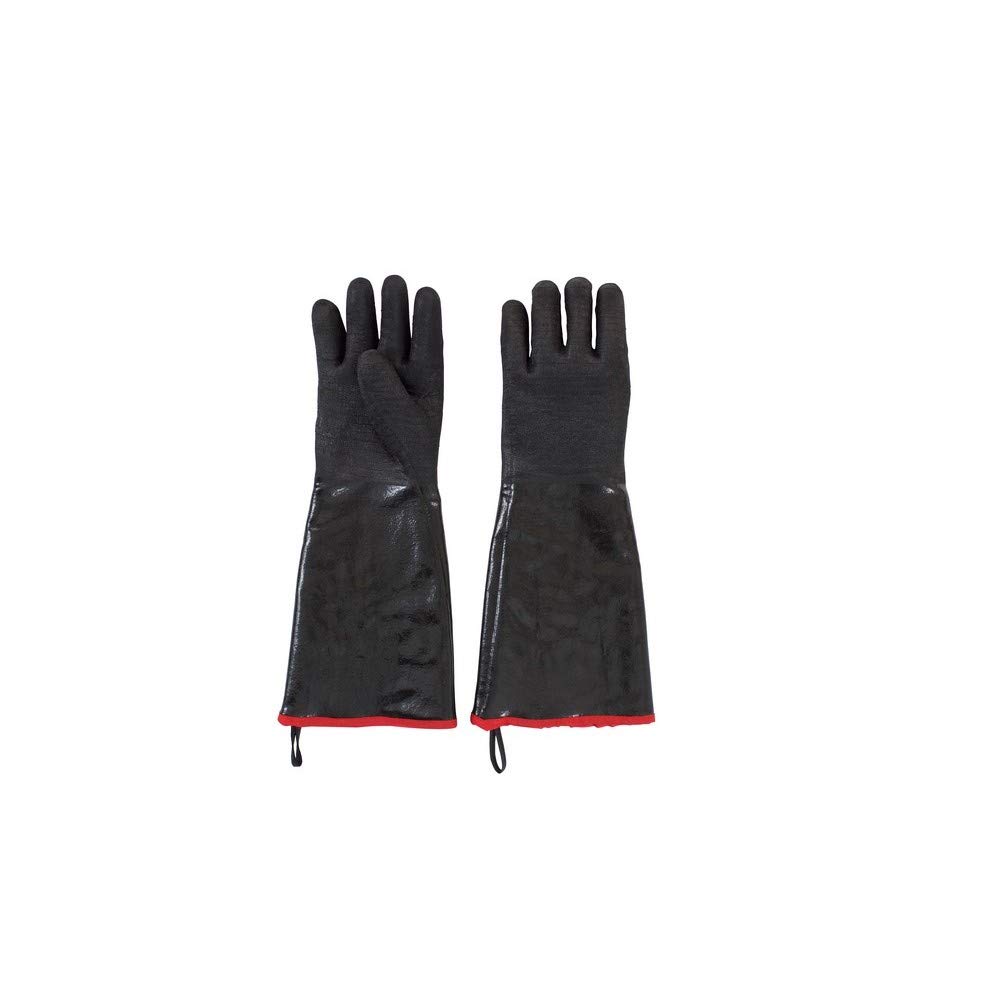 The Safety Zone GNBJ-18-2R 18-Inch Neoprene Fryer Gloves - Heat Resistant Kitchen Gloves for Deep Frying, Grilling & Cooking - 1 Pair (Black) - Perfect for Restaurants, Home Kitchens & Outdoor BBQ
