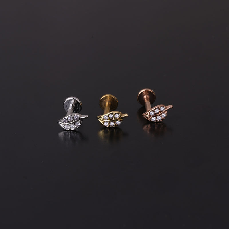 16G Butterfly Flat Back Conch Helix Earrings - Stainless Steel Body Jewelry for Cartilage Piercing | Perfect for Women, Teens, and Everyday Wear | HSPJ298