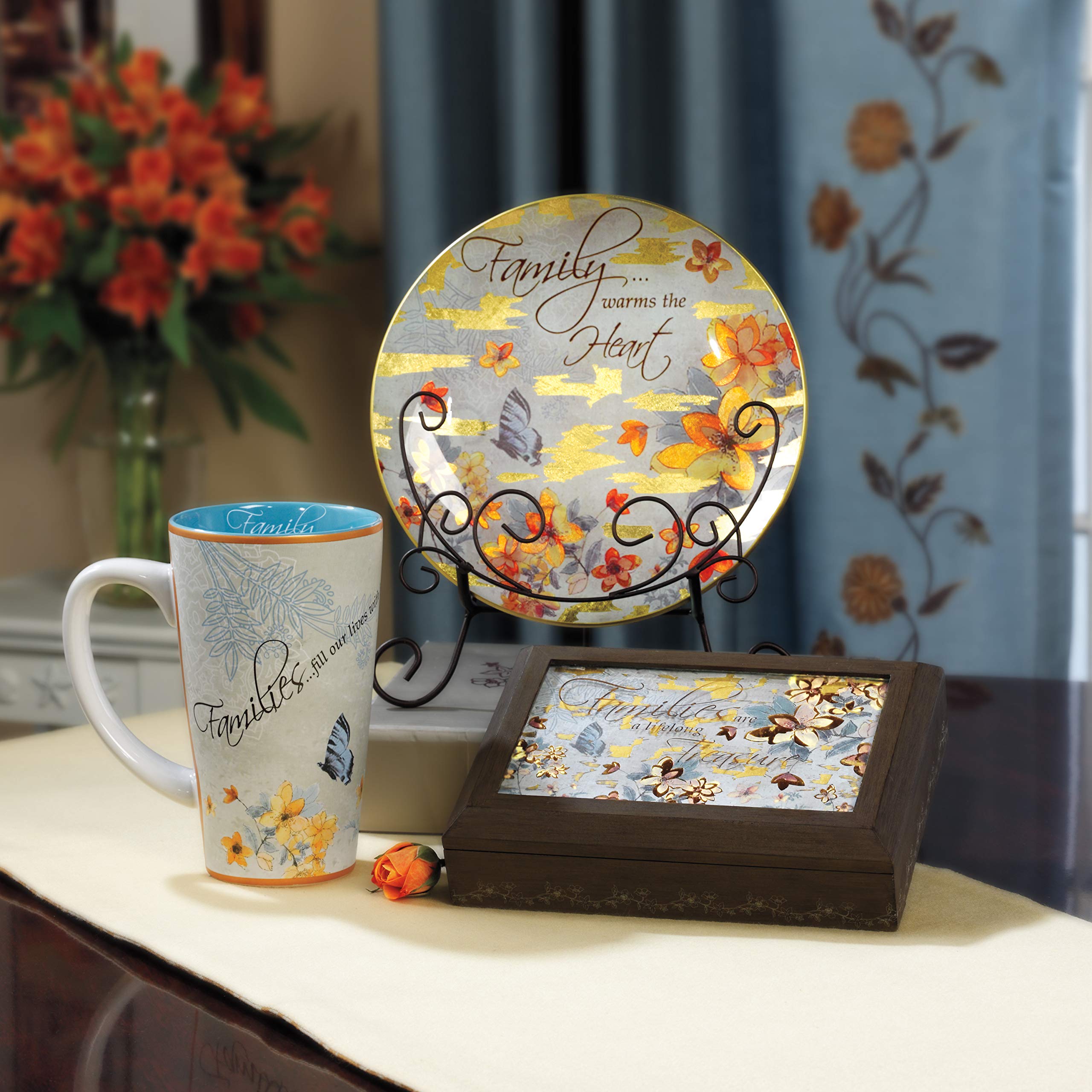 Las Familias 7.25x5.25 Keepsake Box - Perfect for Jewelry & Memories