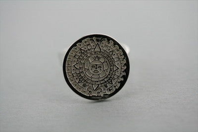 Authentic Mayan Calendar Ring in Sterling Silver - Handmade Aztec Jewelry for Men & Women - Perfect for Gifts, Spiritual Healing & Cultural Fashion