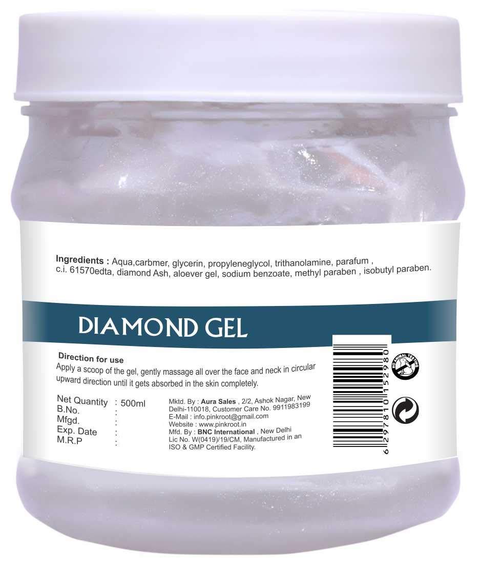 Organic Pink Root Aloe Vera Face & Body Scrub with Diamond Gel - 500gm Each - Natural Exfoliator for Glowing Skin | Perfect for Spa Day, Acne Treatment & Daily Skincare Routine