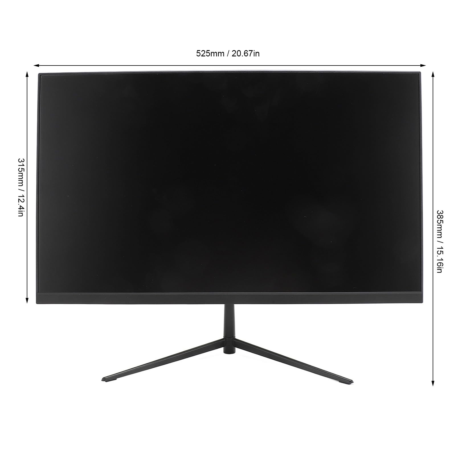 24 Inch FHD IPS Gaming Monitor 1080P 75Hz with FreeSync, HDR, 99% sRGB - HDMI & VGA Ports, VESA 75x75mm Mount (European Plug) - Perfect for PC Gaming, Office Work & Home Entertainment