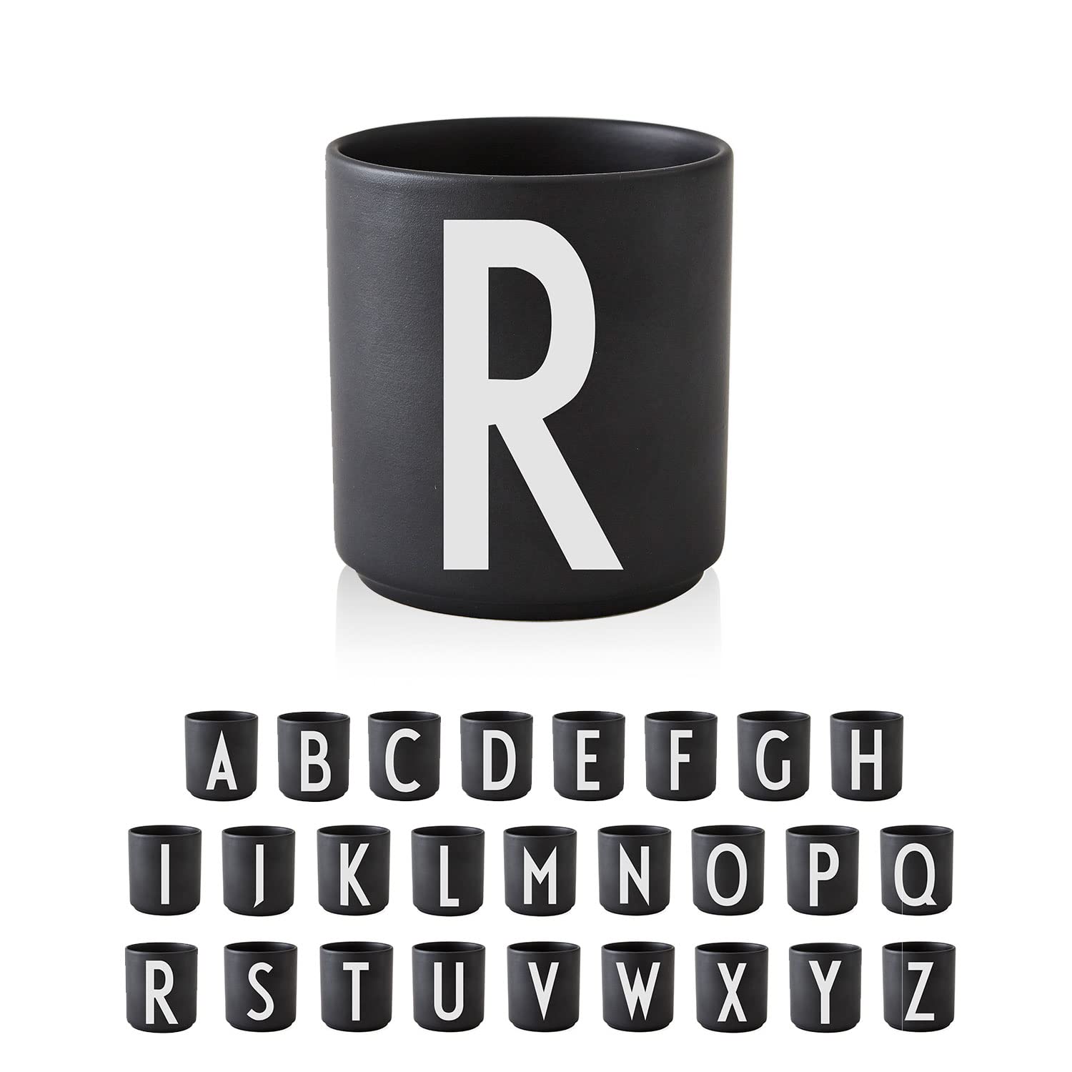 Personalized Monogram Coffee Mug with Initial A-Z | 11 oz Porcelain Black Tea Cup for Men & Women | Christmas, Thanksgiving Gift for Her, Friends & Family | Perfect for Home, Office & Holiday Gifting