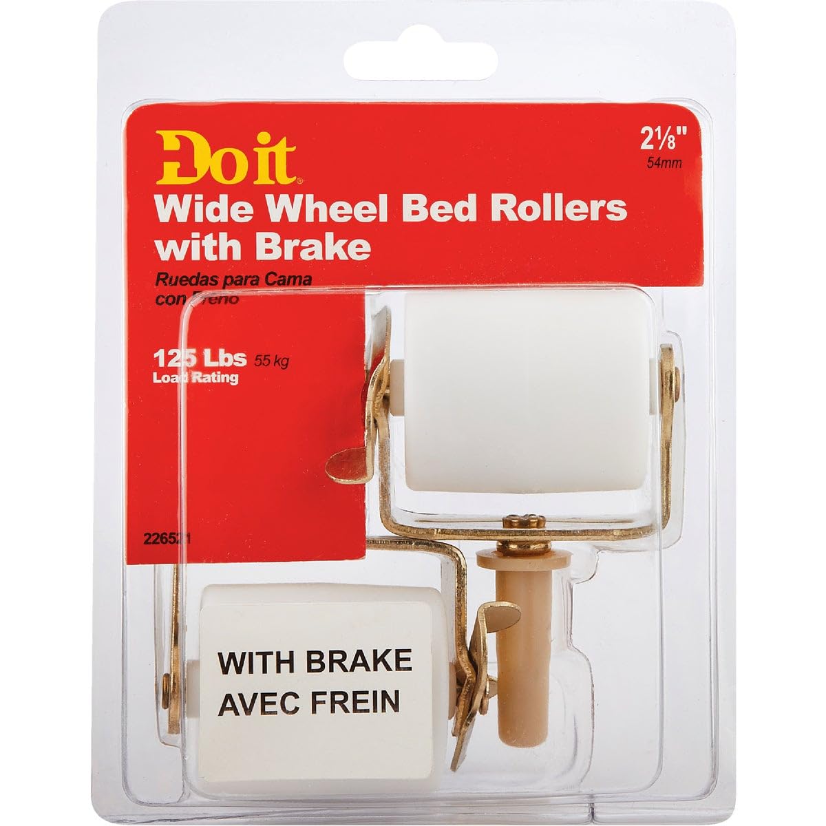 Heavy Duty Bed Casters with Brakes - 4 Pack Universal Furniture Wheels for Easy Moving, Smooth Rolling & Floor Protection - Perfect for Beds, Sofas, Couches & Home Office Furniture