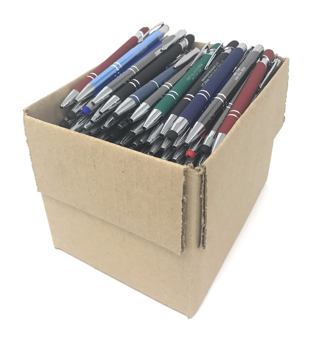 120-Pack Retractable Ballpoint Pens (3 Boxes of 40) - 5 lb Bulk Office Supplies, Misprint Metal Pens for Business, School & Home Use - Perfect for Offices, Classrooms & Gift Giving