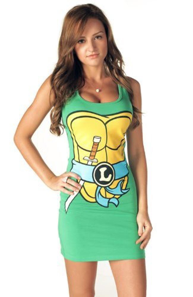 Teenage Mutant Ninja Turtles TMNT Women's & Junior's Halloween Costume Tank Dress - Perfect for Cosplay, Comic Con & Halloween Parties