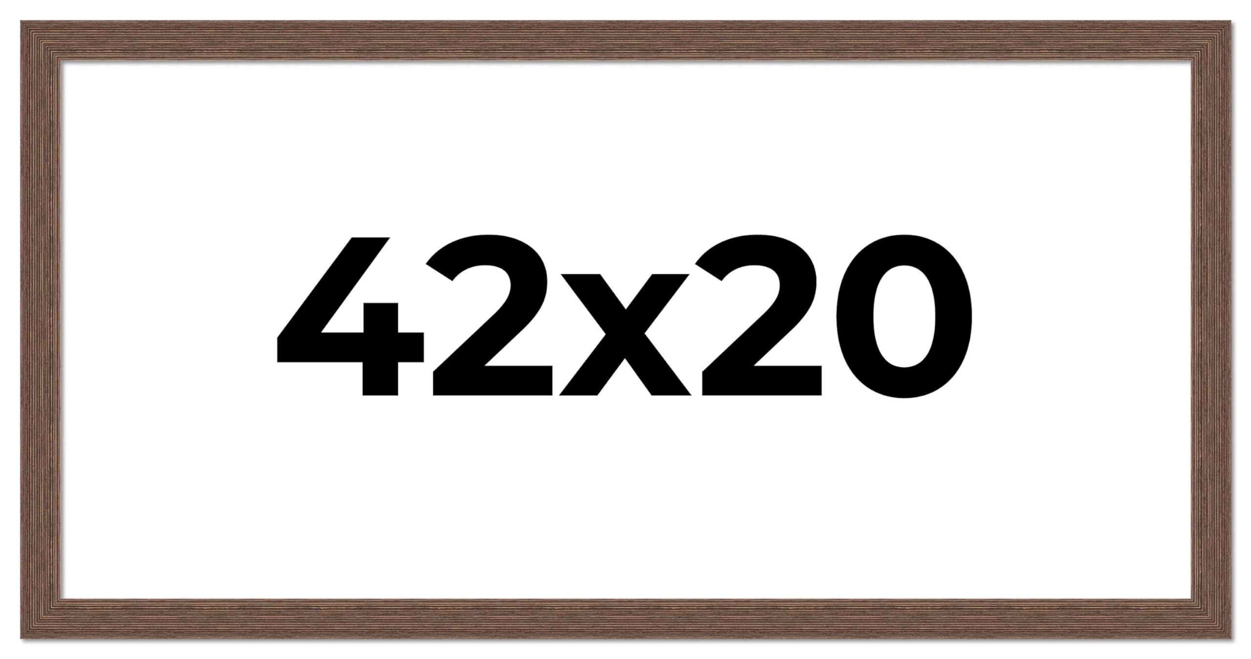 42x20 Inch Distressed Barnwood Picture Frame - Rustic Farmhouse Photo Frame with UV Acrylic Shatter Guard & Acid-Free Backing | Perfect for Wall Decor, Wedding Photos, and Home Office Display