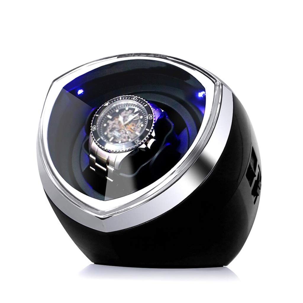 Heart-Shaped Automatic Watch Winder Box - Black for Storage & Display
