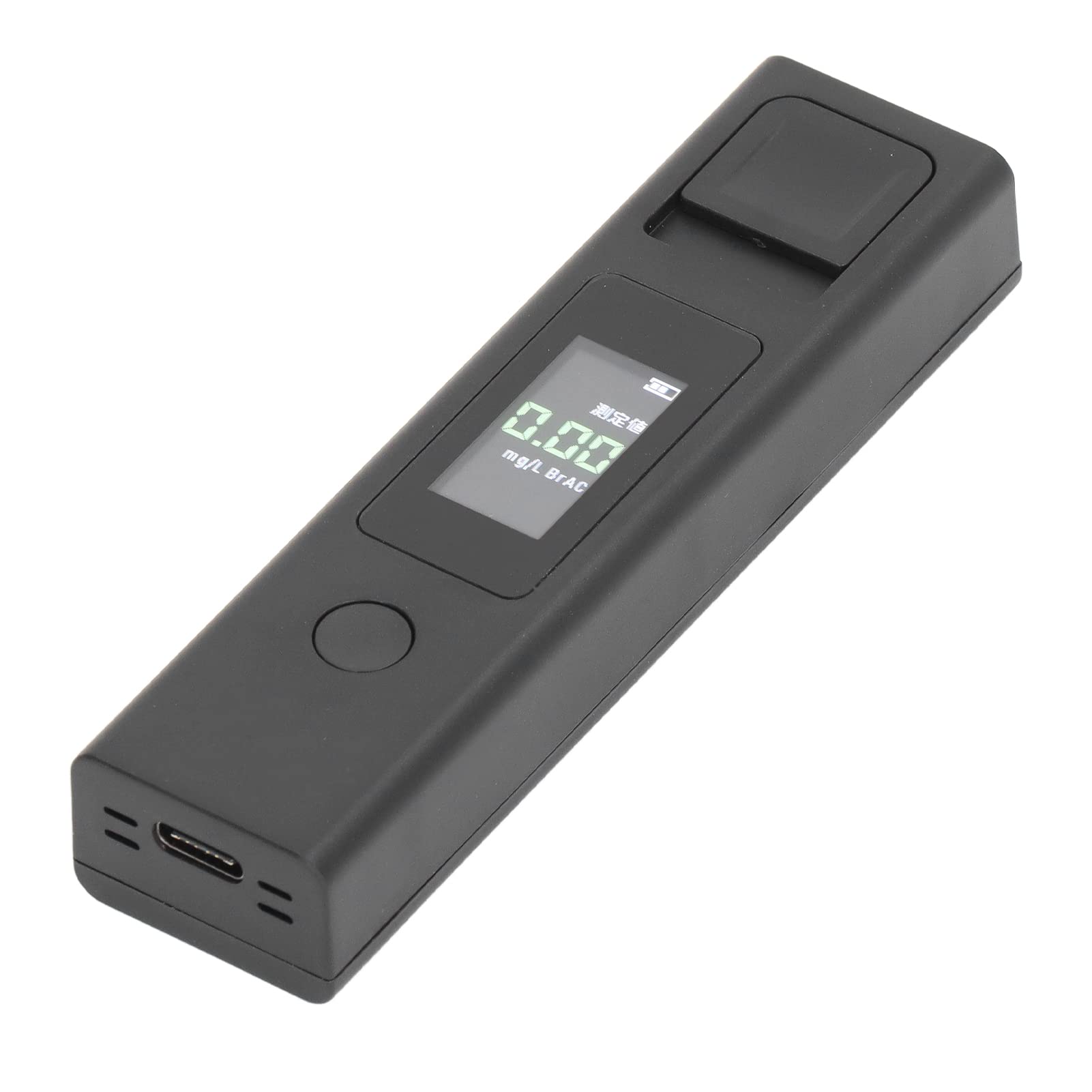 Non-Contact Alcohol Breathalyzer Tester - Portable ABS Digital Breath Analyzer for DUI Prevention & Personal Use | Continuous Blowing Detection, Car & Home Safety Device