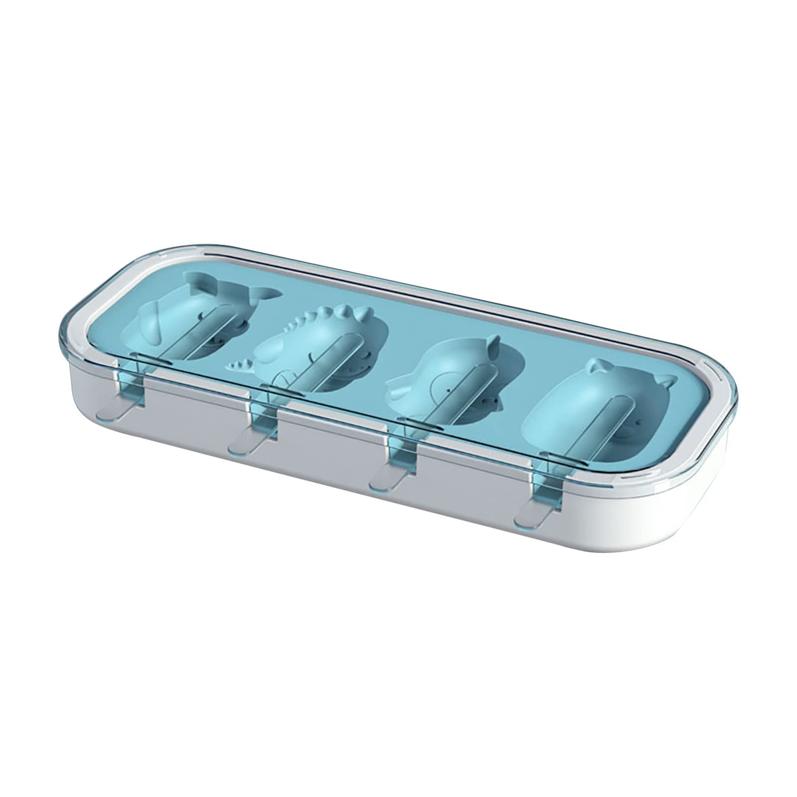 Best Silicone Popsicle Molds Set of 4 - Reusable, BPA-Free DIY Ice Cream Molds for Kids - Easy Release Homemade Popsicle Maker with Acrylic Sticks - Perfect for Summer Treats, Birthday Parties & Family Fun