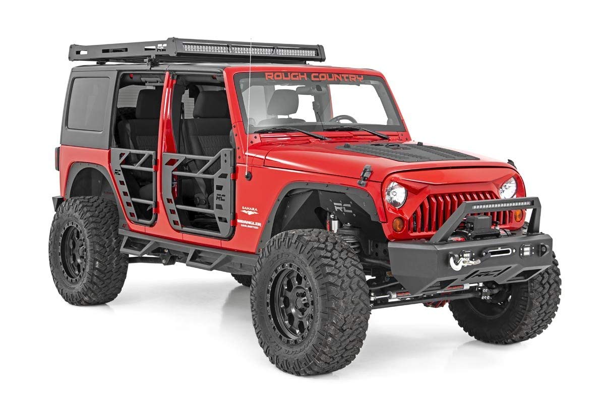 Rough Country Fender Flare Delete Kit for 2007-2018 Jeep Wrangler JK (10538) - Off-Road Accessory for Enhanced Wheel Clearance & Aggressive Look